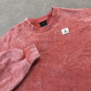 Jordan Air  Flight Oversized Sweatshirt Size L Woman's Lobster